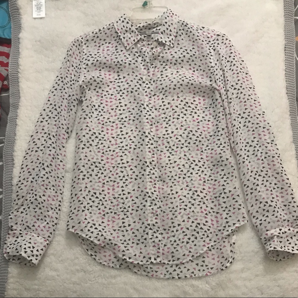 Uniqlo button down blouse